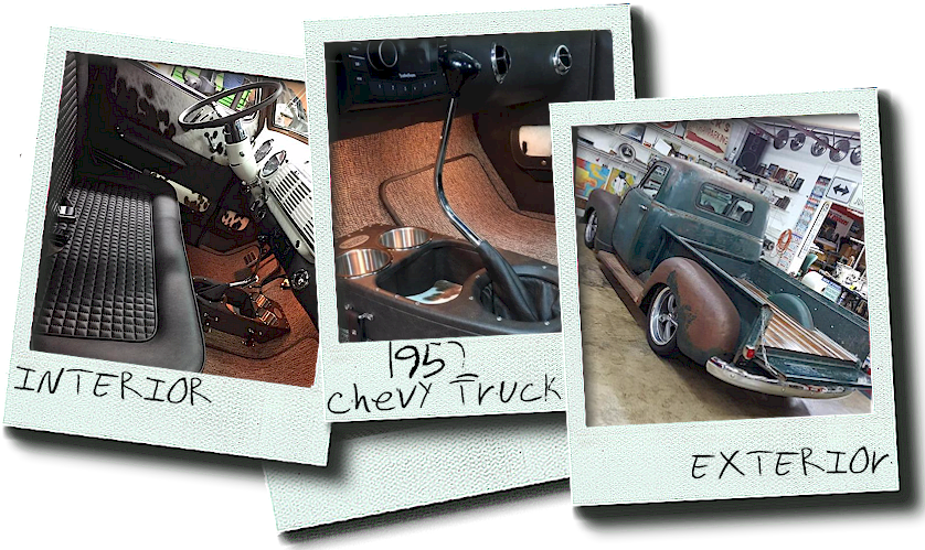 1953 Chevrolet Truck Leather Custom Interior Interiors - Classic Car (838x499), Png Download