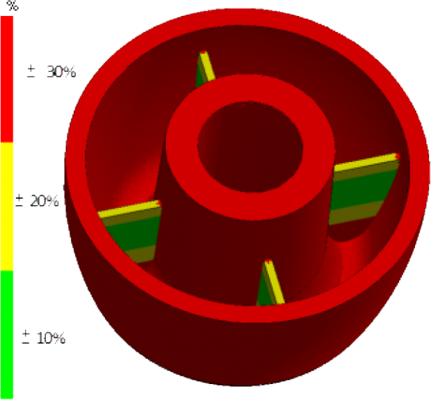 Solidworks - Espesor De Pared Nominal (620x575), Png Download