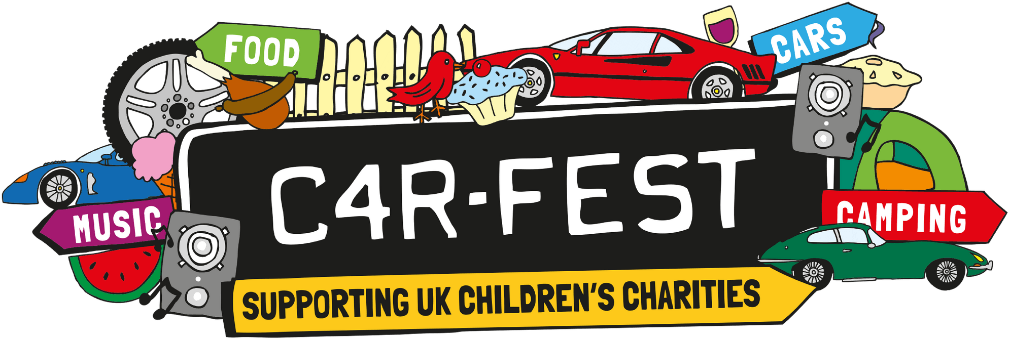 Carfest Logo Main - Car Fest 2019 Line Up (2048x769), Png Download
