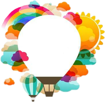 Burbuja De Pensamiento @sthefanyalmengor Dale Like - Hot Air Balloon Vector Design (365x355), Png Download
