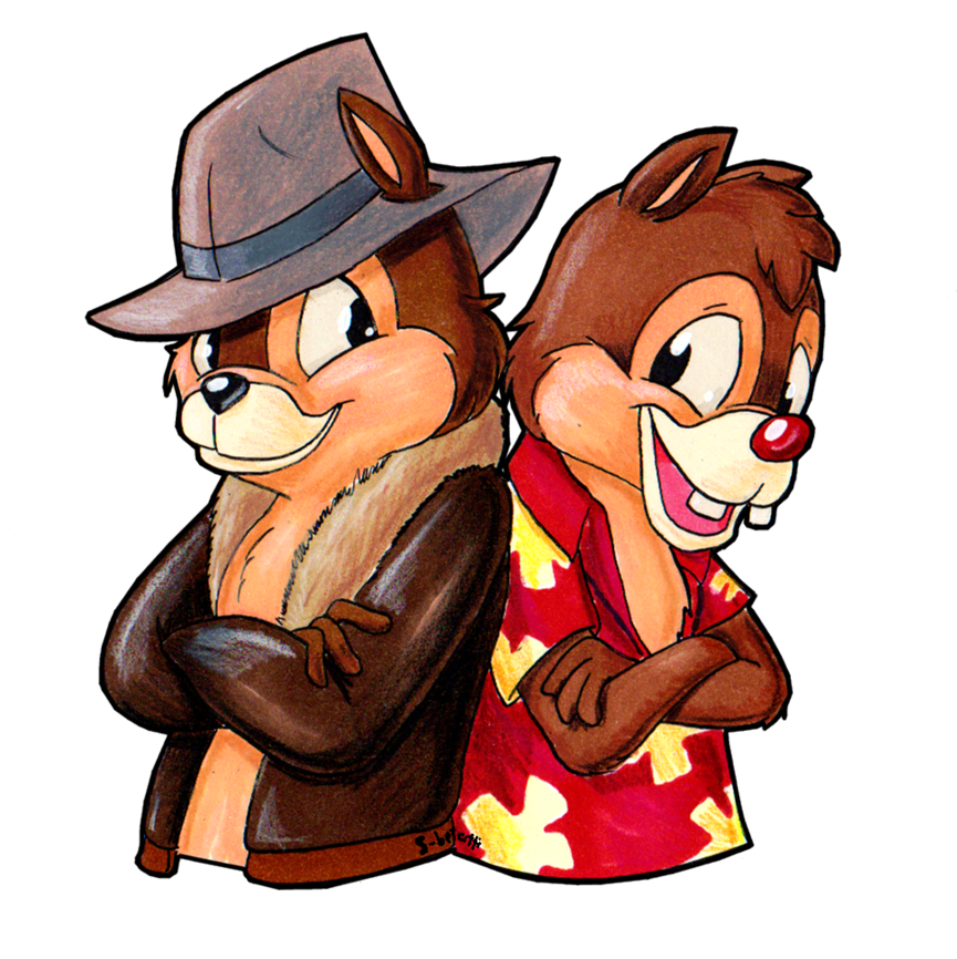 Chip And Dale Png - Chip And Dale Art (894x894), Png Download