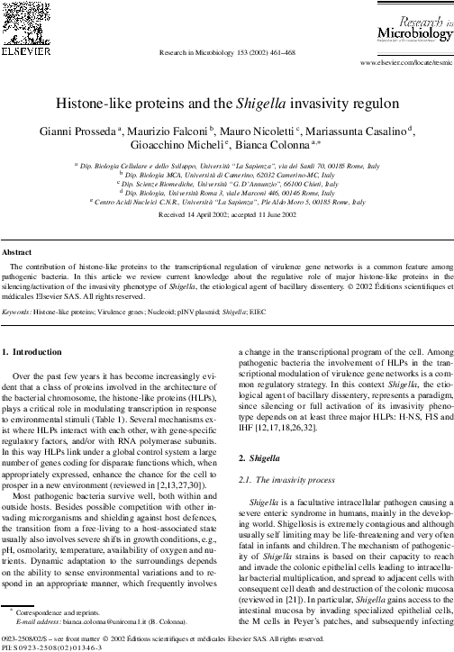 Histone-like Proteins And The Shigella Invasivity Regulon - Clandestine Press And The One From Exile (595x842), Png Download