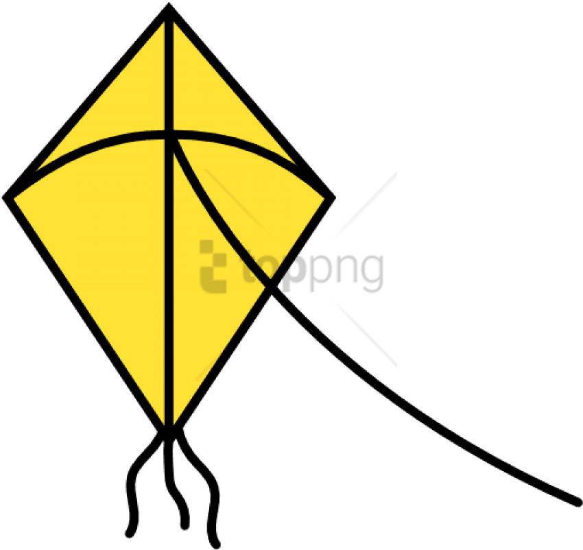 Free Png Comet Icon - Yellow Kite Clipart Png (850x802), Png Download