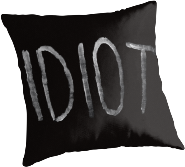 "michael Clifford Idiot" Throw Pillows Lxrna Redbubble - Black Ops 3 Skull (875x875), Png Download