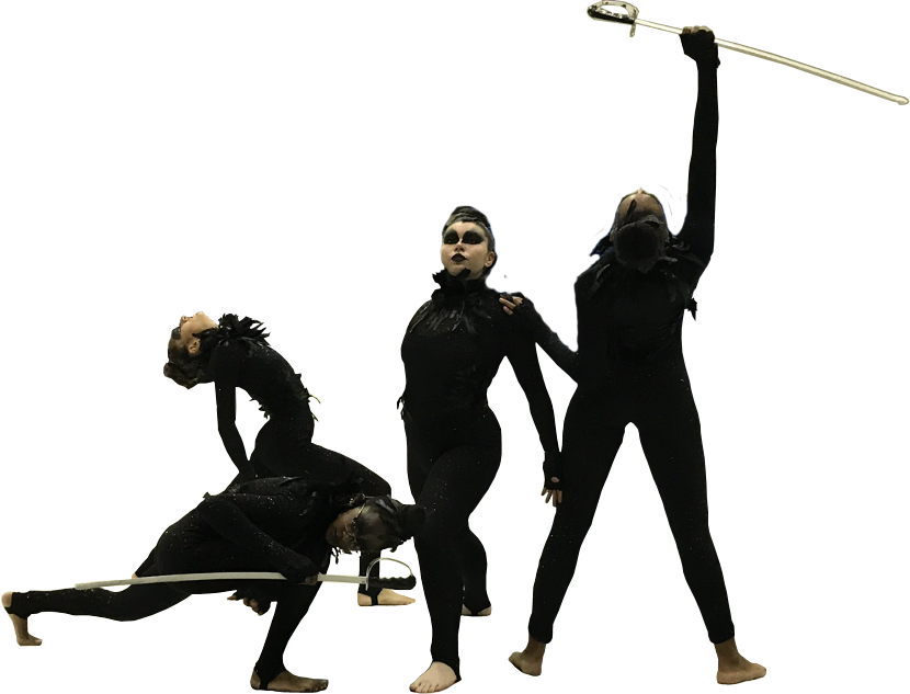 Color Guard - Salsa Spins (830x633), Png Download