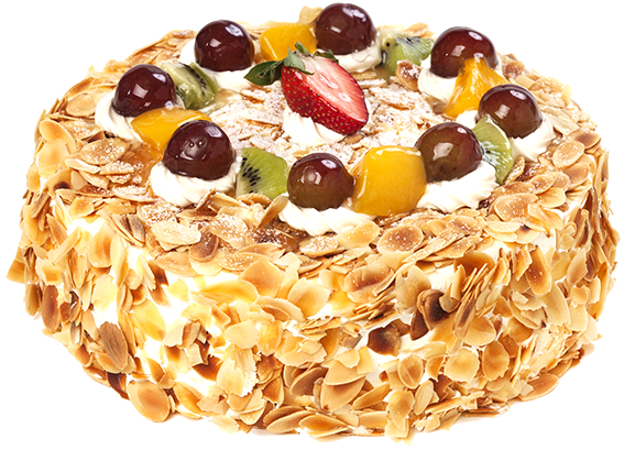 Fresh Fruit Cake Bon Bon Bakery (600x600), Png Download