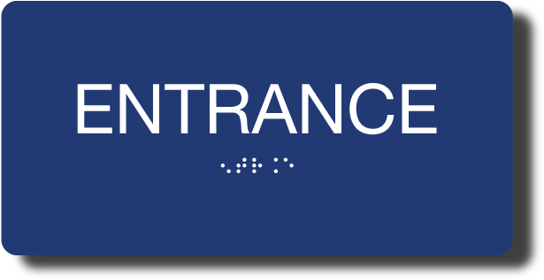 8″ X 4″ Ada Compliant Entrance Sign With Braille And - Regulatory Affairs Professionals Society (864x864), Png Download