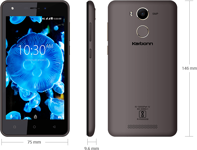 The Kavach Moniker Instead Refers To The Secure Bhim - Karbonn Kavach 4g (850x550), Png Download