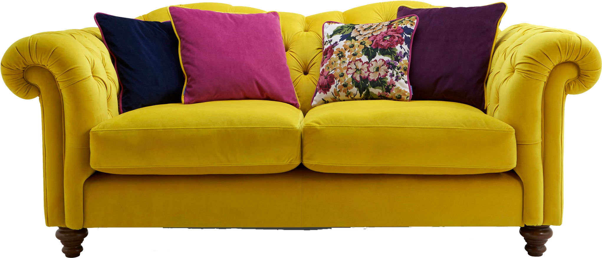 2 Seater Velvet Sofas (2261x1200), Png Download