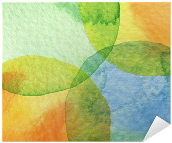 Abstract Watercolor Circle Painted Background Poster - Watercolor Painting (400x400), Png Download