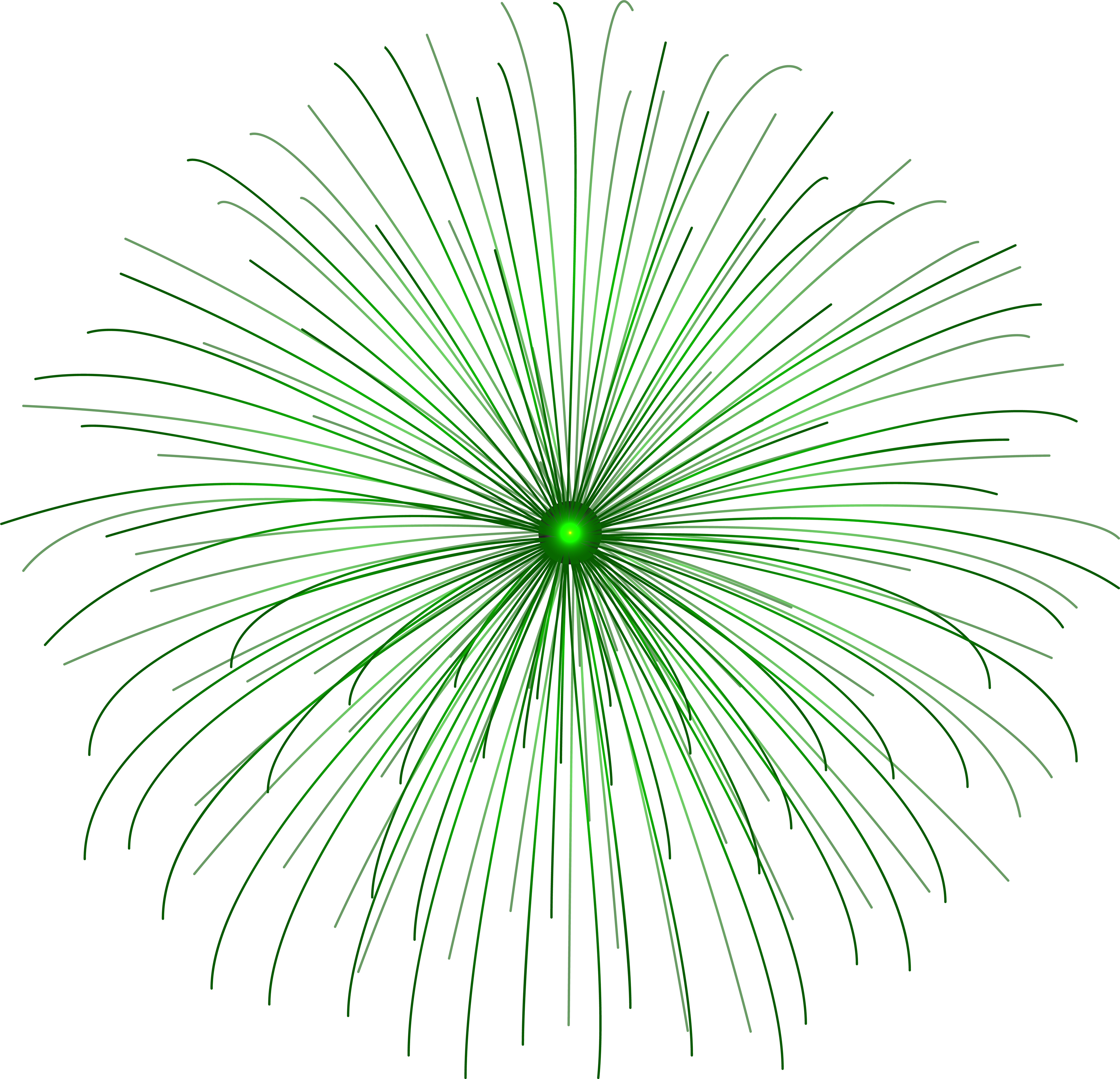 Green Firework Circle Png Clip Art (8000x7710), Png Download