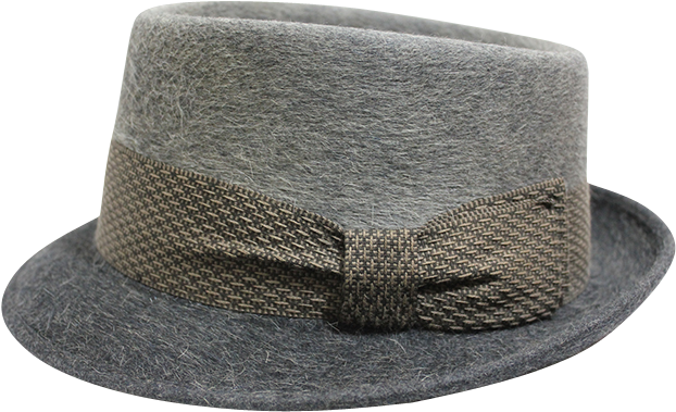 70s Men's Gray Felt Pilgrim Hat - 1960s (621x621), Png Download