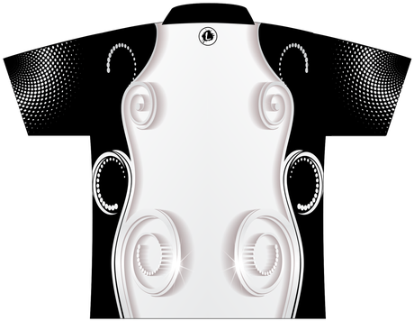 Creating The Difference Black/white Swirl Dye Sublimated - Dye (500x393), Png Download