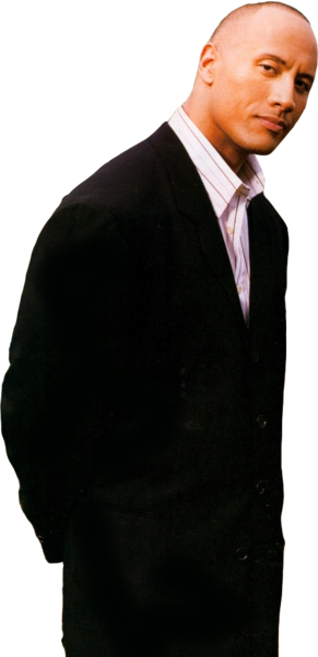 Share This Image - Dwayne Johnson In Suit (291x600), Png Download