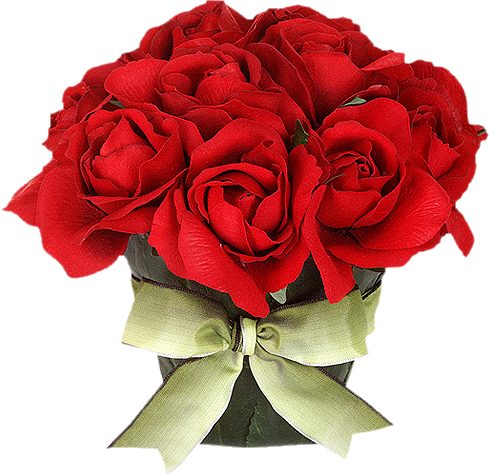 Red Rose Bouquet Png (489x476), Png Download