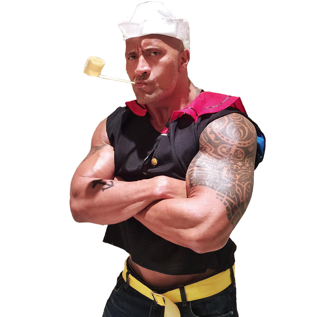 Television & Film » Thread - Dwayne Johnson Popeye (1080x1080), Png Download