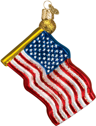 Christmas Ornament - Star Spangled Banner Glass Christmas Ornament (480x480), Png Download