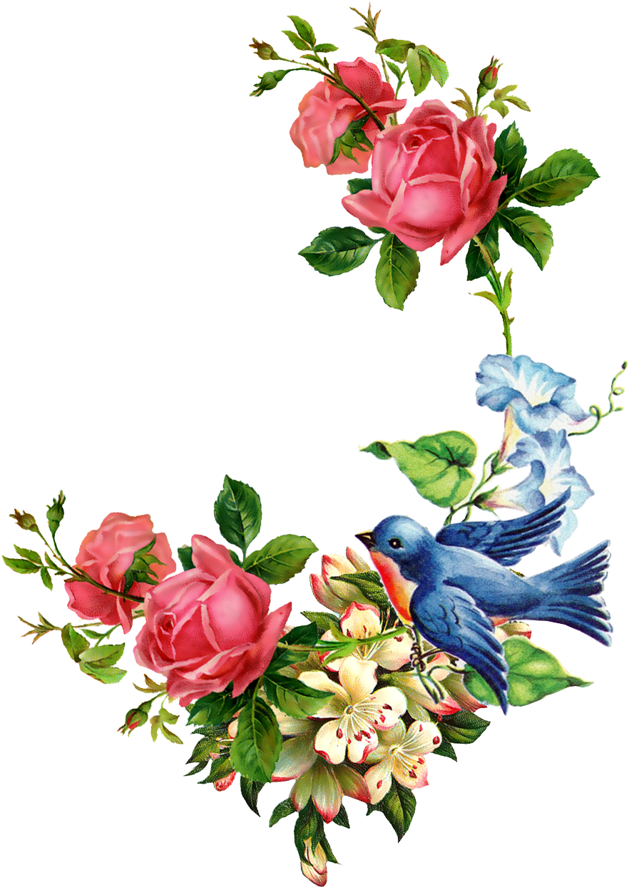 Download Jolie Fleur Tole Painting Vintage Floral Vintage Png Image With No Background Pngkey Com