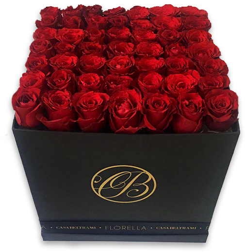 Caja Cuadrada De Rosas Rojas - Garden Roses (600x600), Png Download