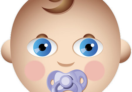 Apr - Emojis De Whatsapp Bebé (450x315), Png Download