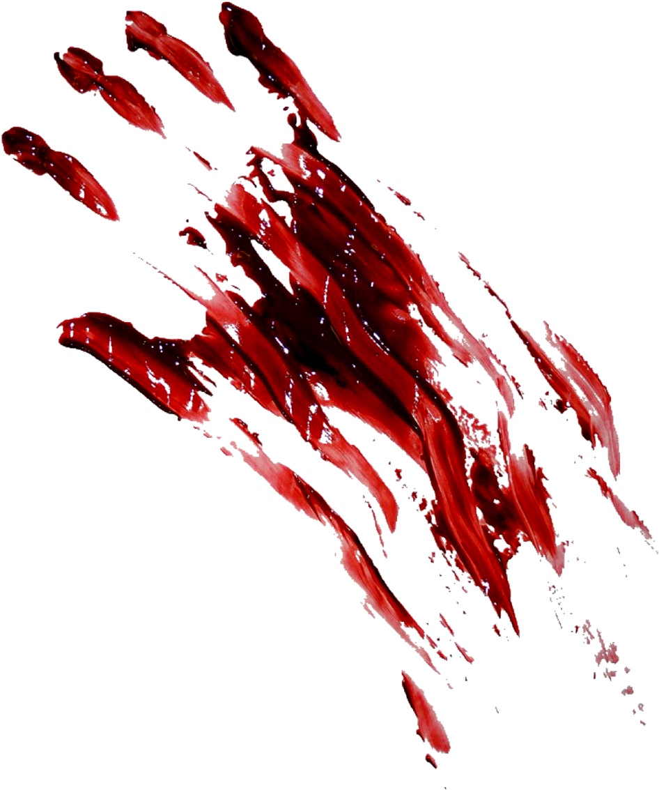 Report Abuse - Bloody Hand Print Png (1024x1280), Png Download