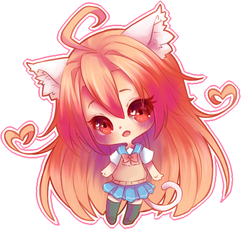Owinter On Deviantart - Chibi (500x474), Png Download