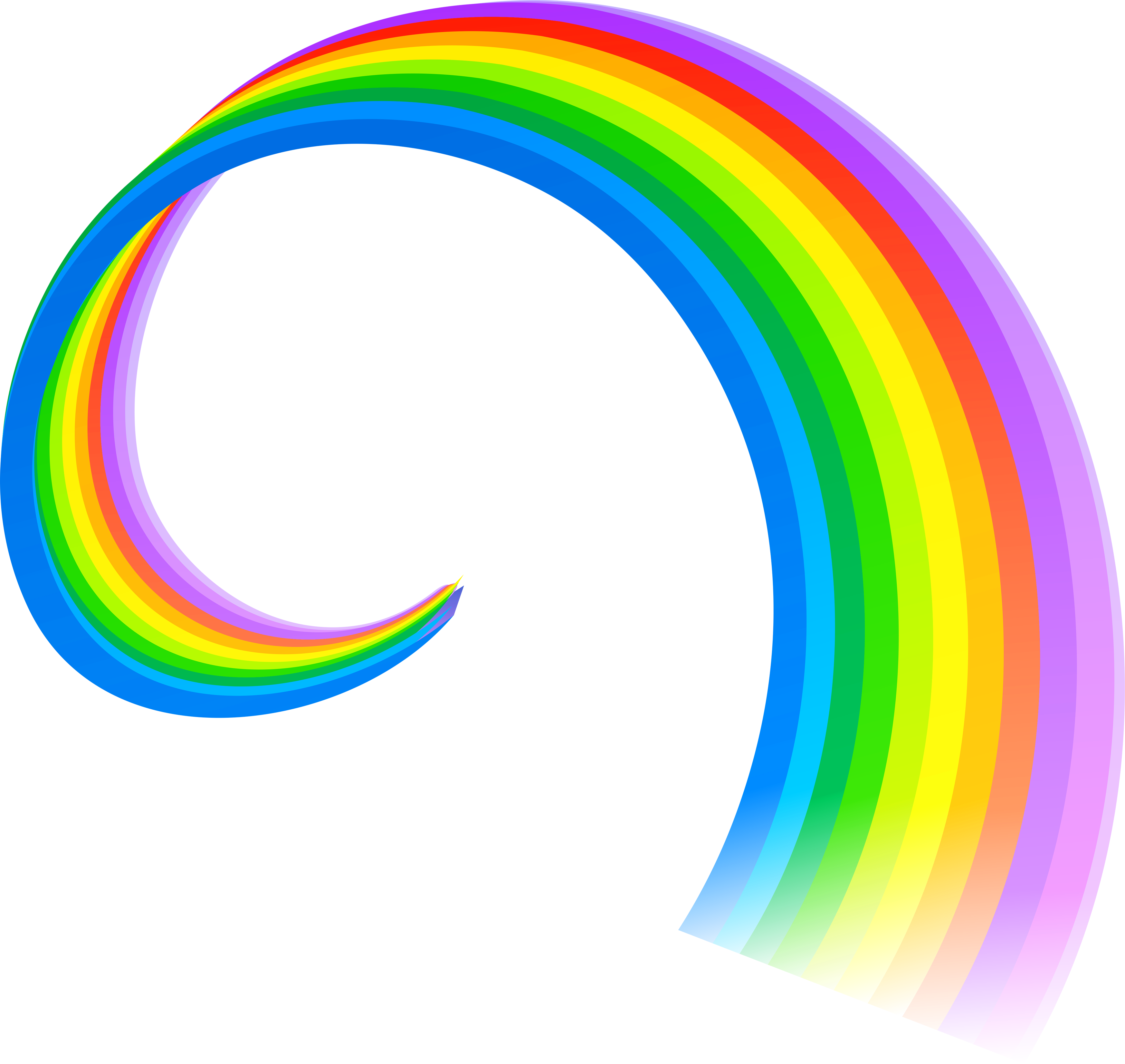 Клипарты Рамки На Прозрачном Фоне - Rainbow Png (3493x3303), Png Download