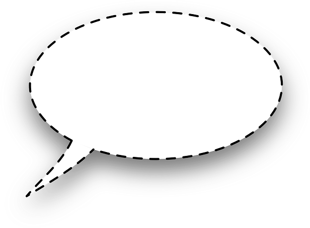 Dialogue Window, Bubble, Rounded, Dashed Line, Tablet - Whisper Speech Bubble (640x478), Png Download