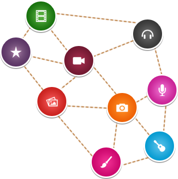 It Is Like Connecting Talented People Together In The - Circles Connected By Lines Css (357x358), Png Download