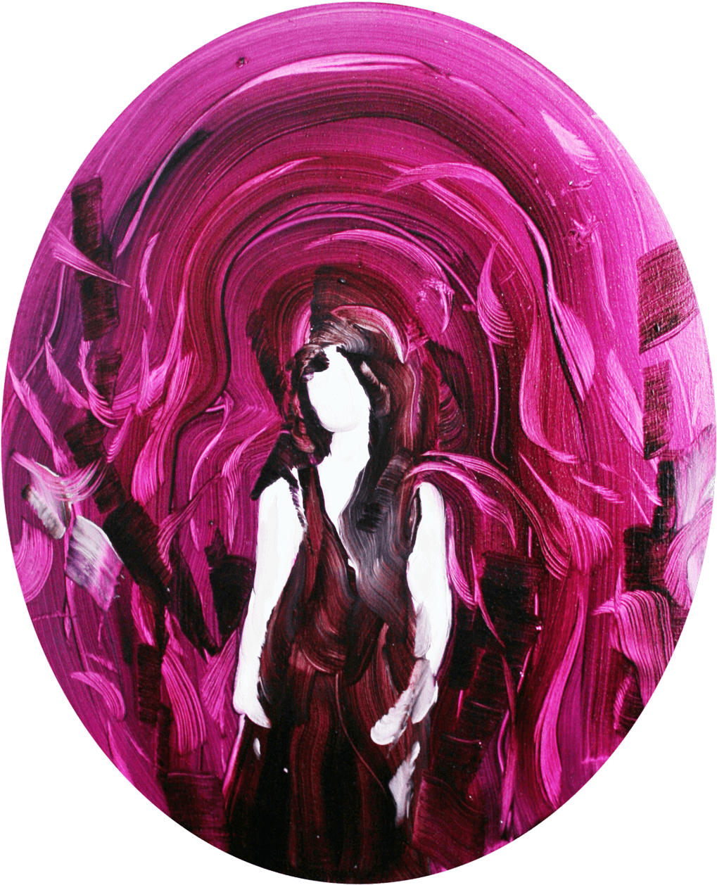 From The Series Absence - Oil Painting (1026x1264), Png Download