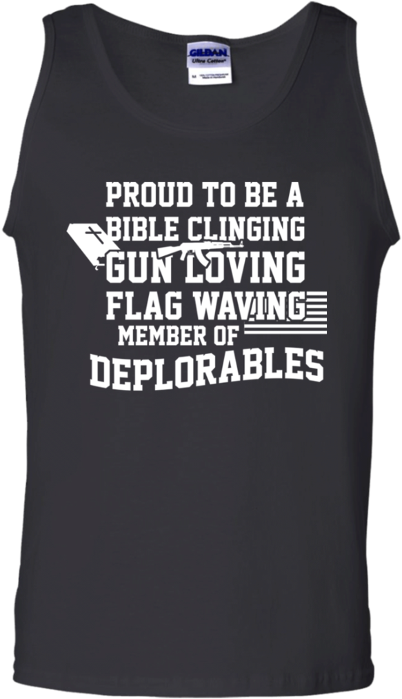American Flag Tshirt Proud To Be A Deplorable Proud - Sleeveless Shirt (1024x1024), Png Download