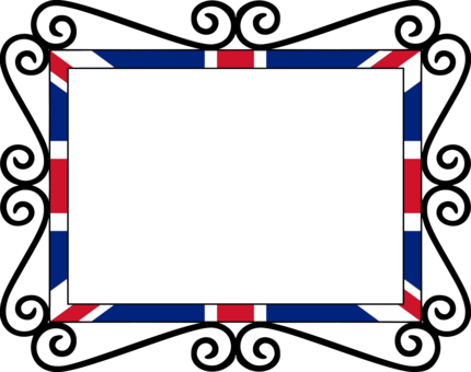 Union Jack Borders And Frames National Flag United - Union Jack Page Border (430x340), Png Download