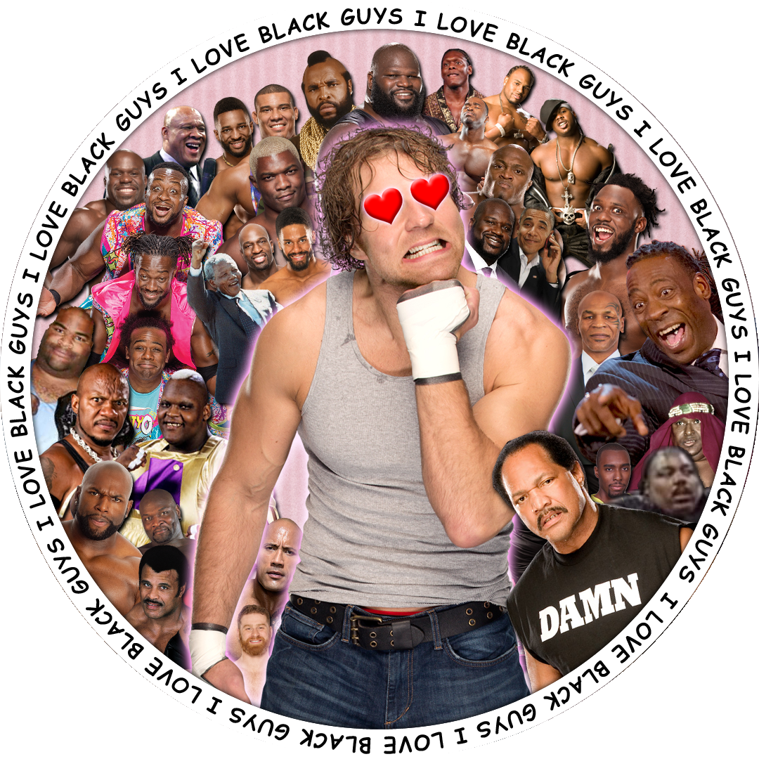 Dean Ambrose Loves Black Guys - Dean Ambrose I Love Black Guys (1080x1080), Png Download
