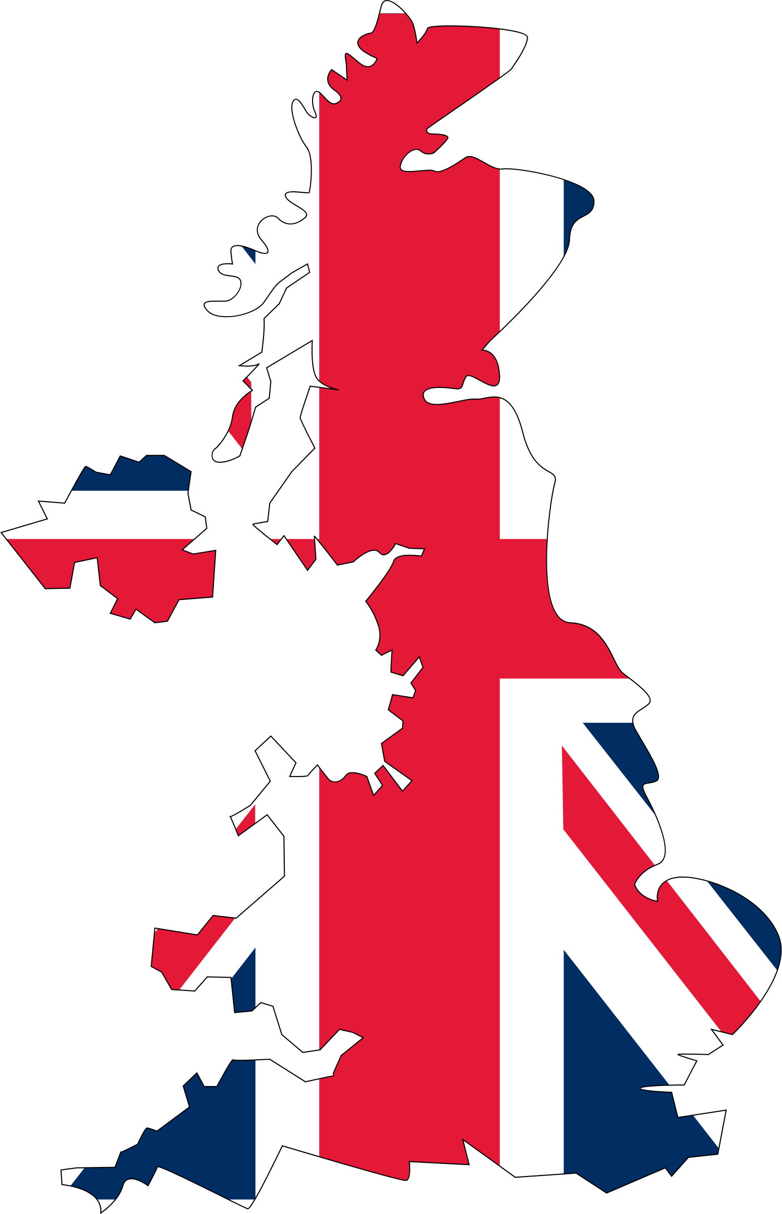 This Free Icons Png Design Of United Kingdom Flag Map (1546x2400), Png Download