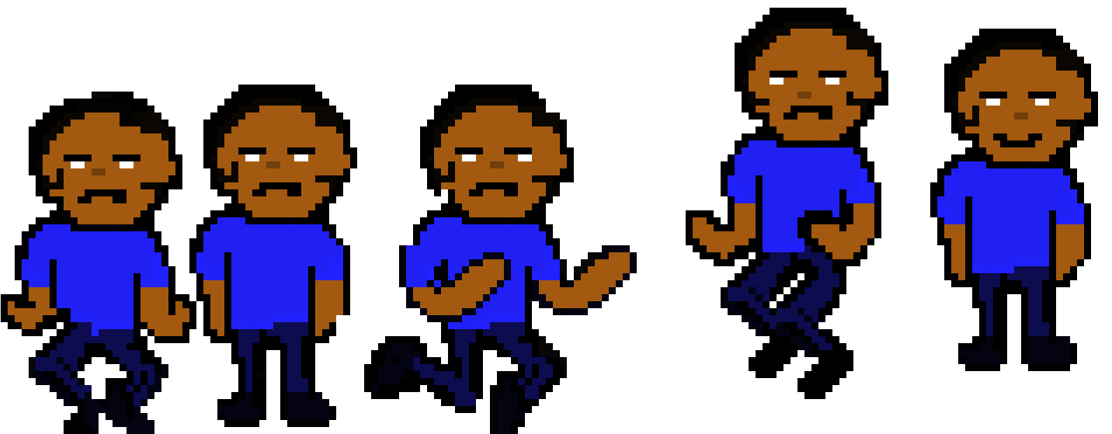Black Guy - Pixel Art (1600x620), Png Download