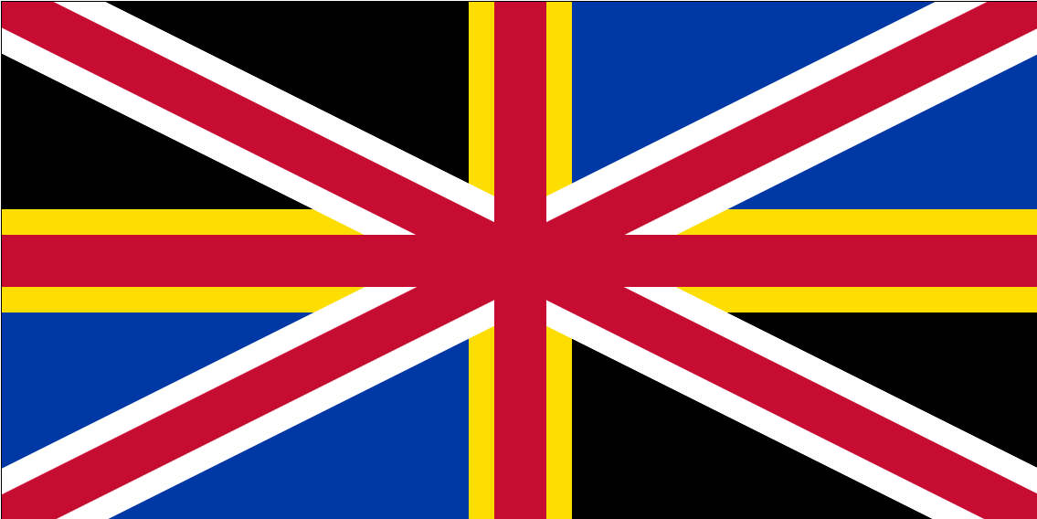 Redesignsi Know The Colours Are A Bit Off, But I Present - Allies Ww2 Flags (1416x672), Png Download