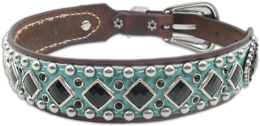 Dog Collar Bright Turquoise Gator - Belt (1024x489), Png Download