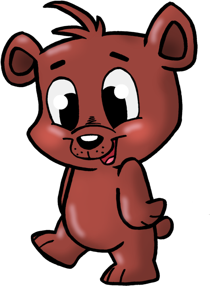 Cute Bear Cub Cartoon (767x1042), Png Download