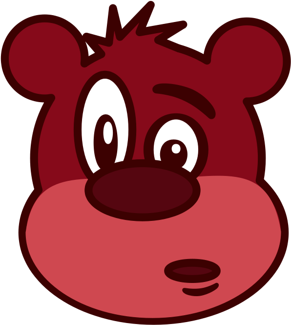 Cartoon Character Bear Svg Clip Arts 534 X 595 Px (534x595), Png Download