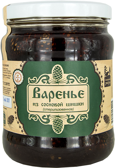 Jam From Pine Cones, 1 L - Varenye (600x600), Png Download