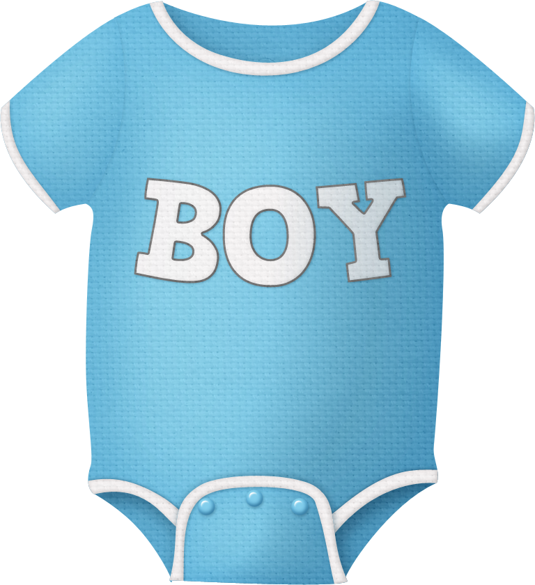 Mustache Clipart Light Blue - Blue Onesie Clip Art (731x800), Png Download