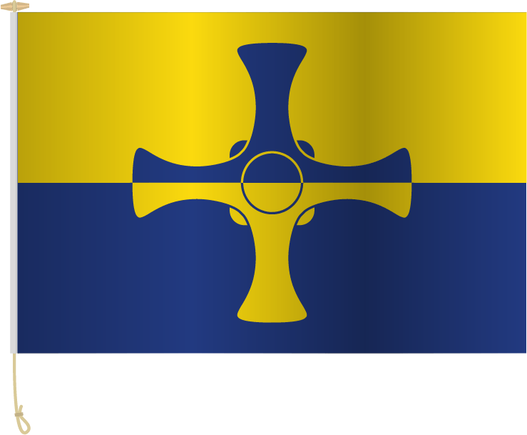County Flag - County Durham Flag (739x609), Png Download