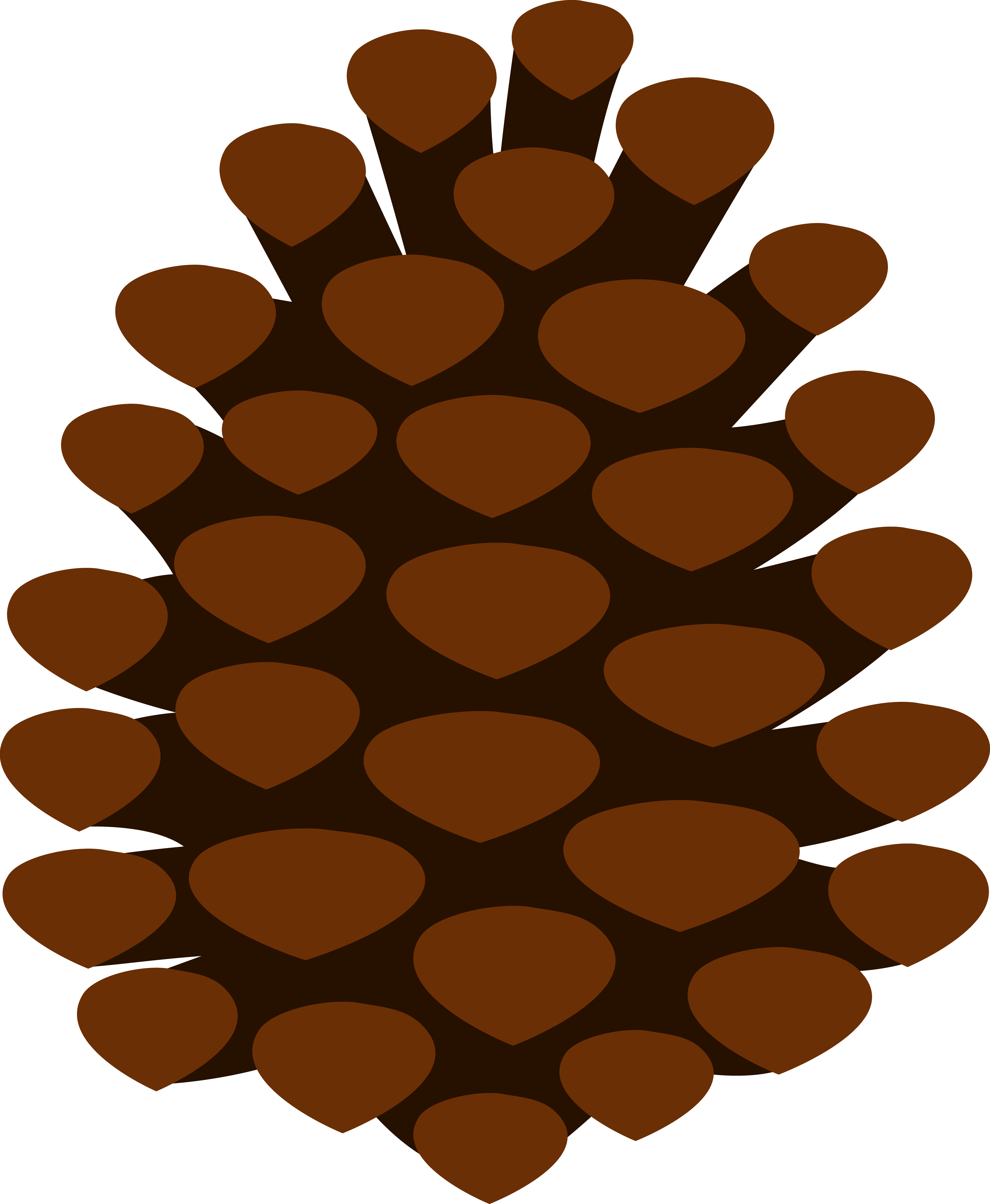 Clip Art Pine Cone (4654x5663), Png Download