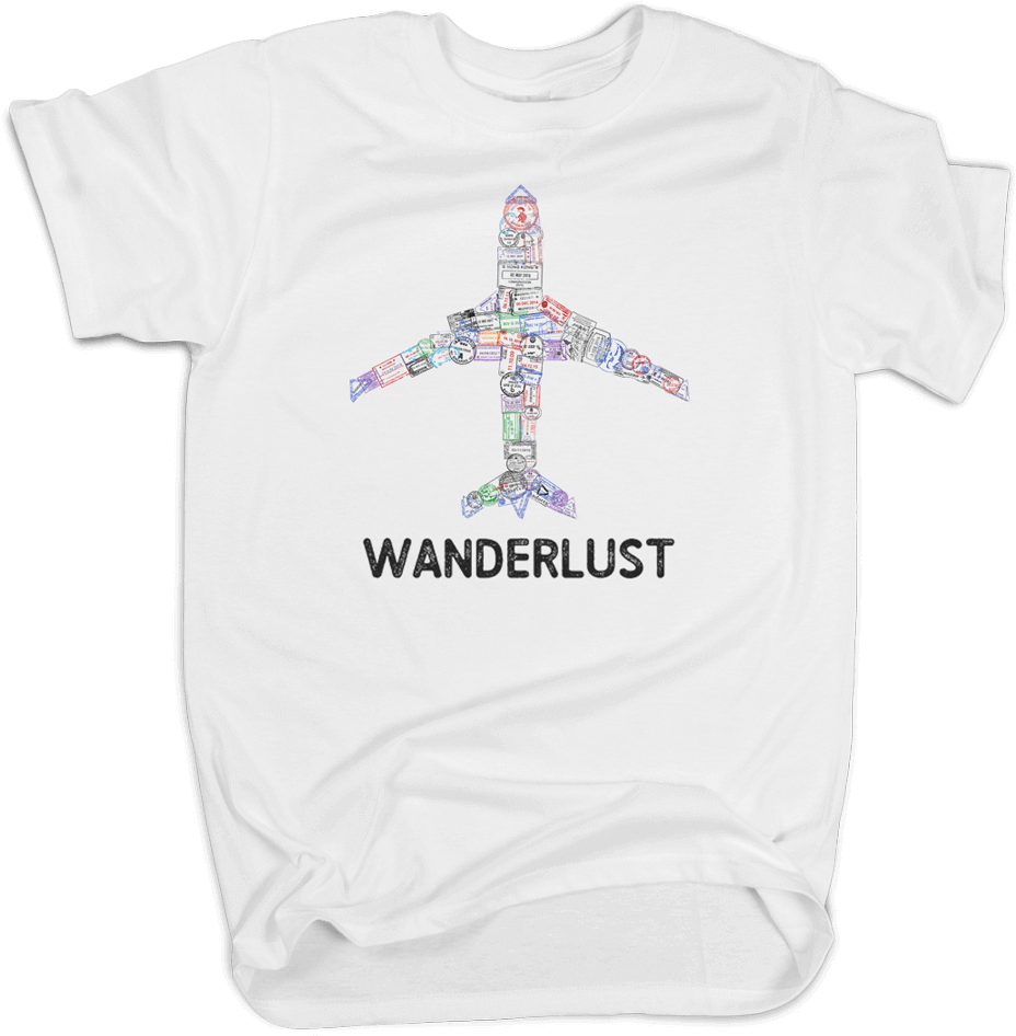 Passport Stamp Plane T-shirt - Passport Stamps T Shirt (1080x1260), Png Download