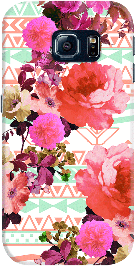 Dailyobjects Flower In The Tribe Case For Samsung Galaxy - Flower In The Tribe Samsung Galaxy S8 Slim Case By (462x900), Png Download
