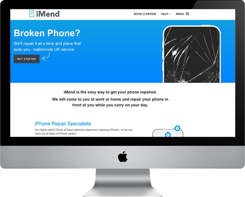 Imend Your Broken Iphone Screen - Iphone (1000x806), Png Download