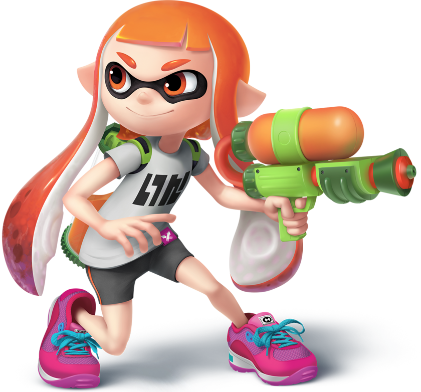 Inkling Girl Transparent By Sean The Artist-d8vcial - Splatoon Characters (840x782), Png Download