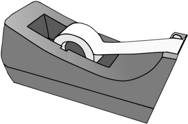 Adhesive Tape Scotch Tape Duct Tape Box-sealing Tape - Scotch Tape Clip Art (481x340), Png Download
