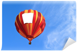 Hot Air Balloon With Blank Banner Wall Mural • Pixers® - Fotoprint: Hot Air Balloon By Topseller, 61x41cm. (400x400), Png Download
