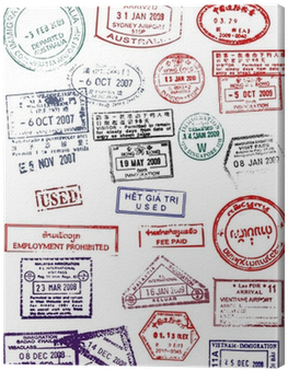 Passport Stamps Png Download - Stamps From Around The World (400x400), Png Download